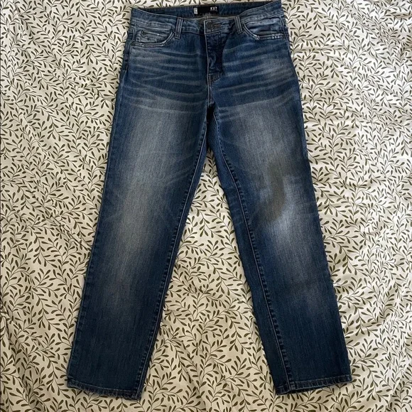 Kut from the Kloth Catherine Fab Ab High Rise Boyfriend Jeans Stretch Denim - Picture 2 of 16